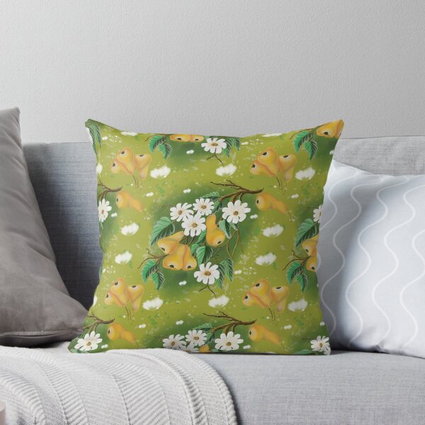 Item preview, Pears and white flowers designed and sold by GinaDesignUK.