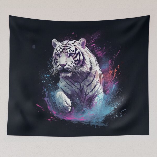 Item preview, Pure White Tiger designed and sold by letsgetinspired.