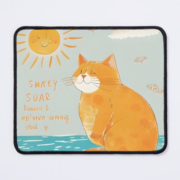 Artikelvorschau, Katze im Sommer entworfen und verkauft von Paint U by Krisanee.
