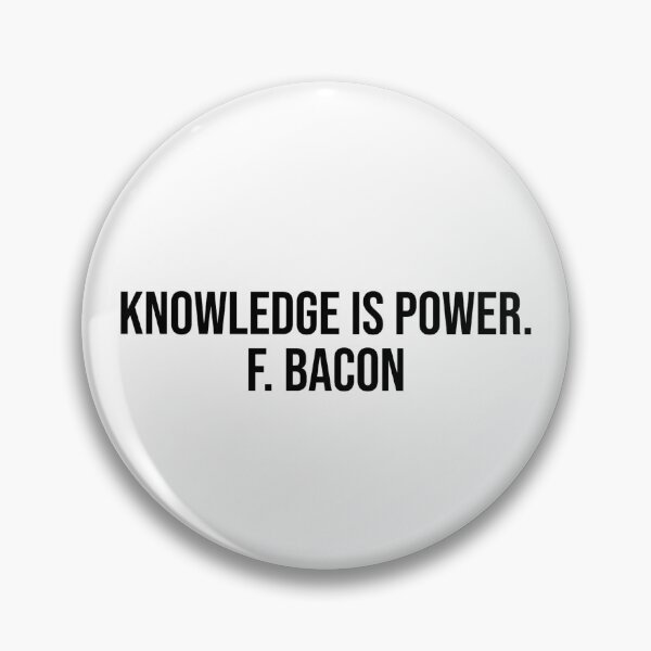 Item preview, Knowledge is power. F. Bacon designed and sold by LiteraryQuotes.