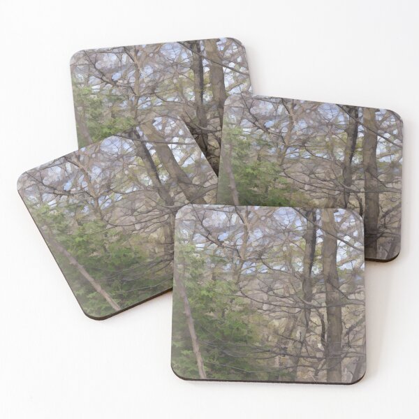 Item preview, Abstracted Trees in Split Tone designed and sold by bertsworks300.