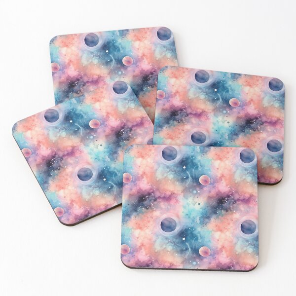 Item preview, Colorful Galaxy Clouds Watercolor Pattern Hand-drawn Handmade Kaleidoscope designed and sold by harmoneer.