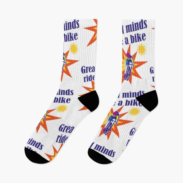 Item preview, Great minds ride a bike, cyclists designed and sold by Mauswohn.