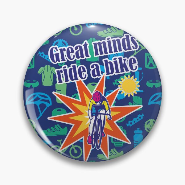 Item preview, Great minds ride a bike, cyclists designed and sold by Mauswohn.