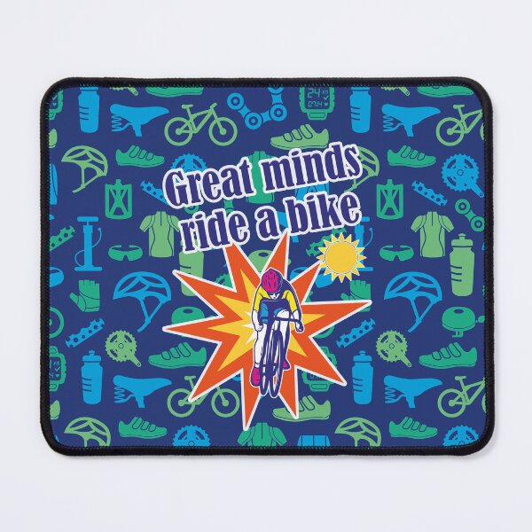 Item preview, Great minds ride a bike, cyclists designed and sold by Mauswohn.