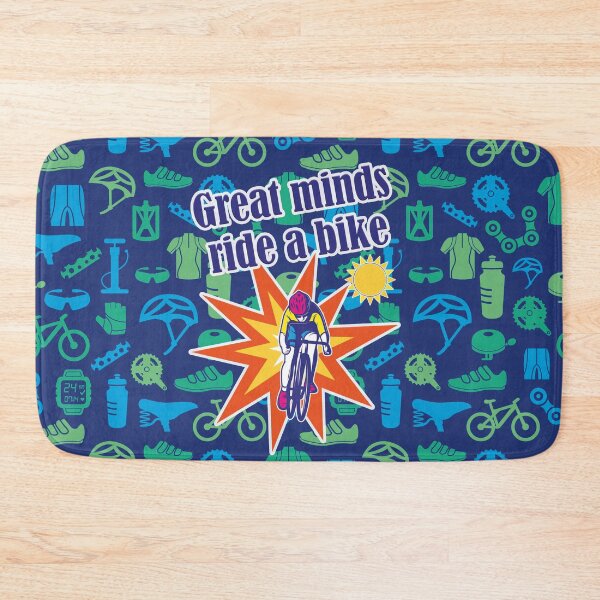 Item preview, Great minds ride a bike, cyclists designed and sold by Mauswohn.
