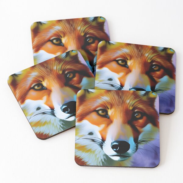 Item preview, Fox portrait, impasto, Ai Generated Art  designed and sold by ACC .