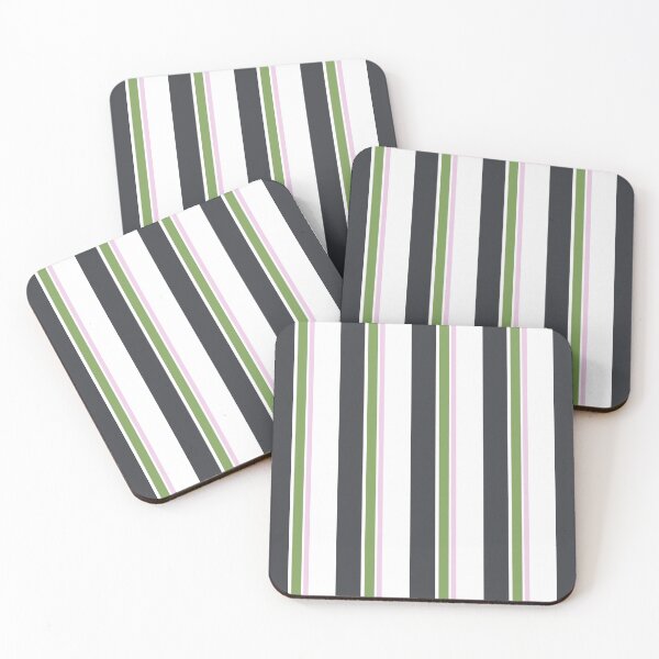 Item preview, Gray, green, pink lines pattern designed and sold by Pattrenonly.