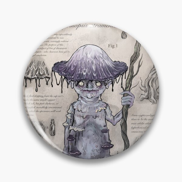Item preview, Inky Cap Mushroom Creature designed and sold by CharlotteGanz.