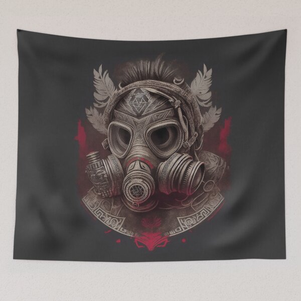 Item preview, Aztec gas mask designed and sold by Joako Zeta.