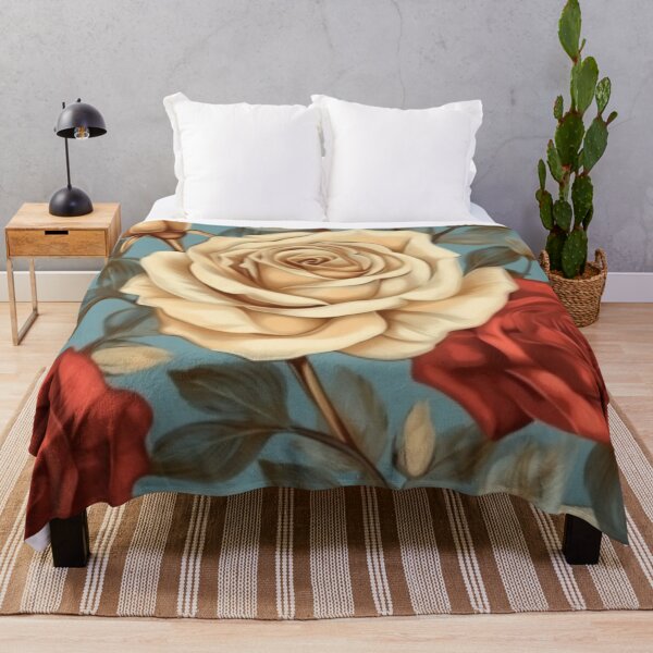 Item preview, BEAUTIFUL BEIGE AND RED ROSE SEAMLESS PATTERN  designed and sold by SPECTRA005.