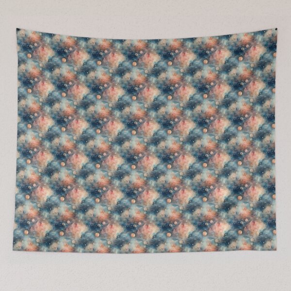 Item preview, Colorful Galaxy Clouds Watercolor Pattern Hand-drawn Handmade Kaleidoscope designed and sold by harmoneer.