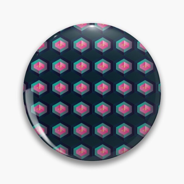 Item preview, Abstract geometrical hexagons pattern on blue designed and sold by IngaDesign.