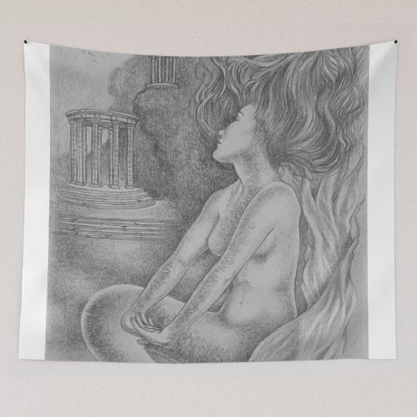 Item preview, Little mermaid with pencil designed and sold by veronicavalere.