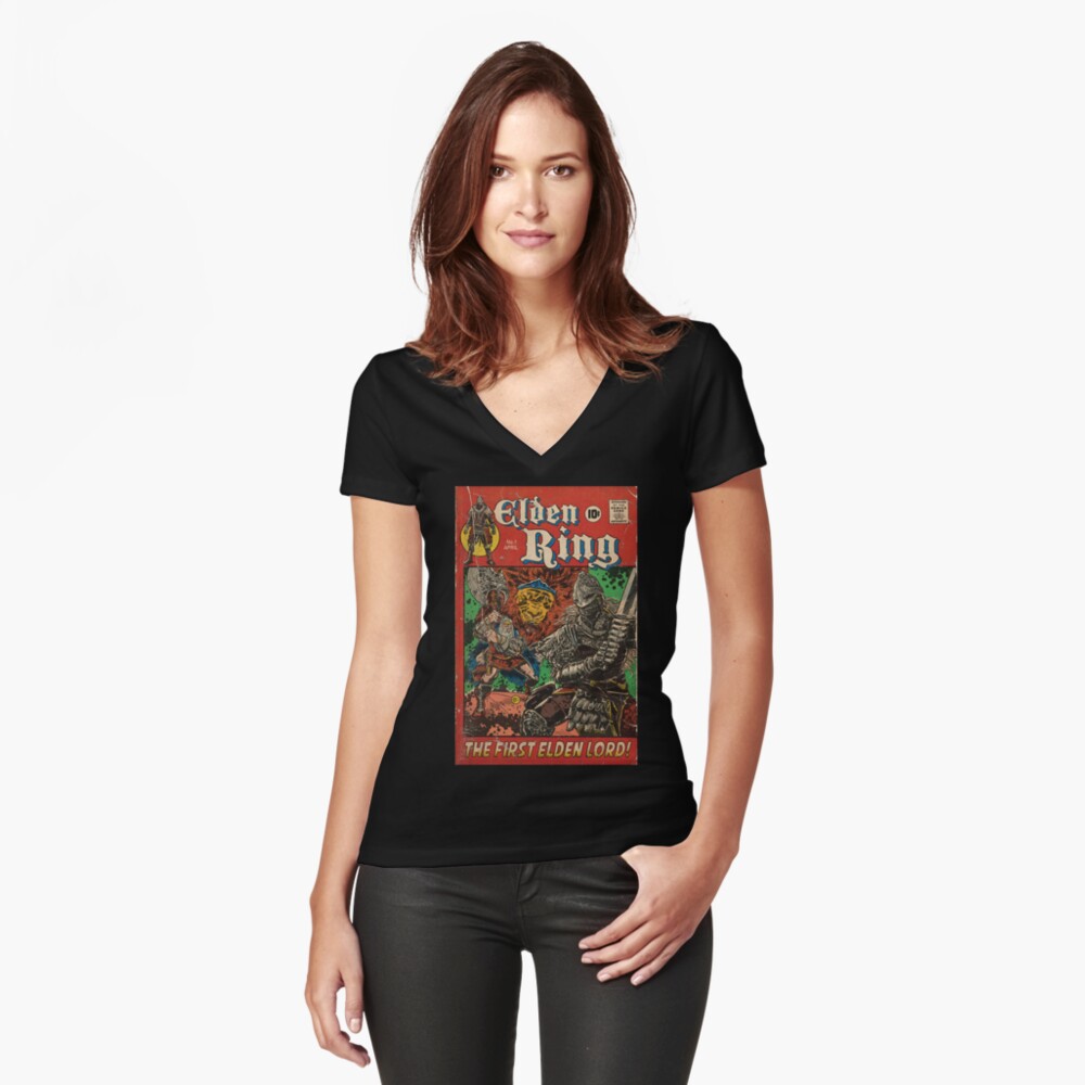 Item preview, Fitted V-Neck T-Shirt designed and sold by MarkScicluna.