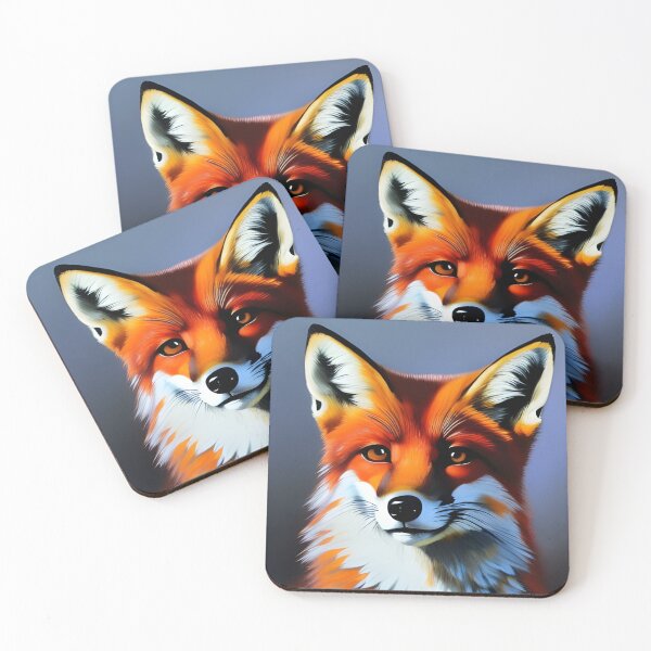 Item preview, Fox portrait, impasto, Ai Generated Art  designed and sold by ACC .