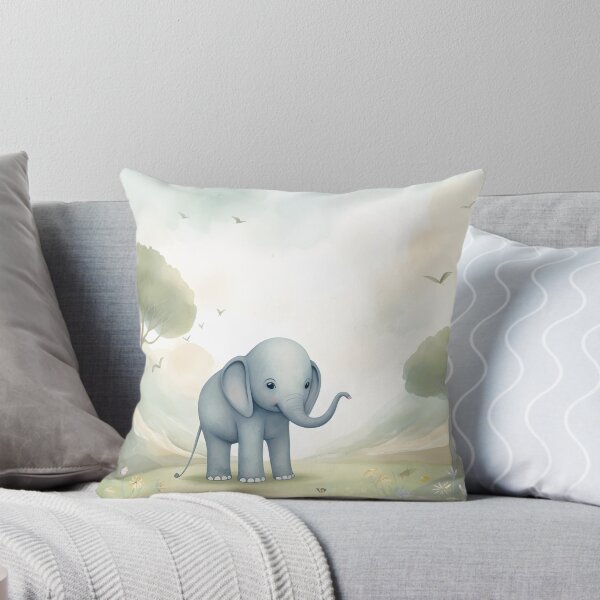Item preview, Baby Elephant - Elephant With Trees Watercolor designed and sold by NorthGraph.