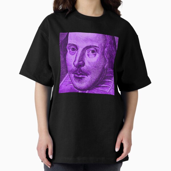 Item preview, Shakespeare Droeshout Engraving Portrait - Hot Purple Version designed and sold by Styled Vintage.
