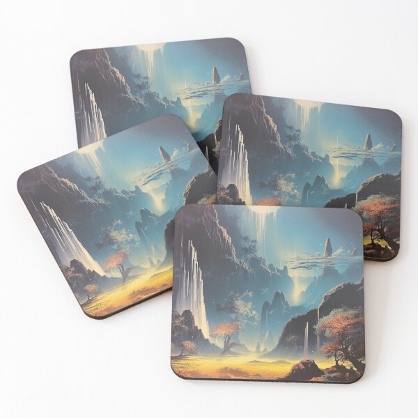 Item preview, Lost Paradise Jungle Landscape, Vintage designed and sold by Synthetic-Dream.