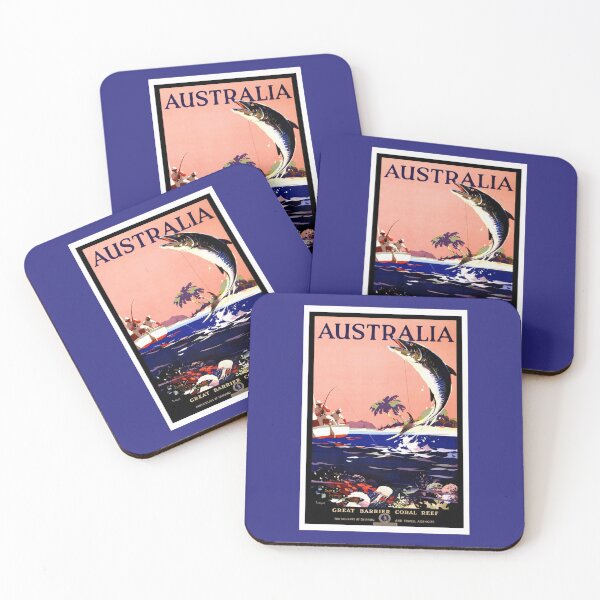 Item preview, Art Deco Travel: Australia Great Barrier Reef designed and sold by Styled Vintage.