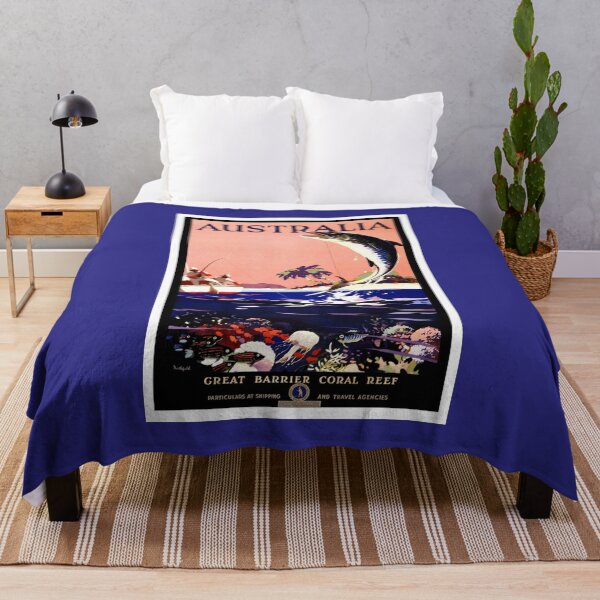 Item preview, Art Deco Travel: Australia Great Barrier Reef designed and sold by Styled Vintage.