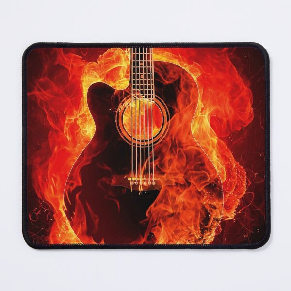 Item preview, Guitar on Fire Design for T-shirts and Apparel designed and sold by Graphitti Squad.