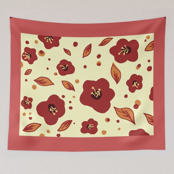 Item preview, Tsubaki flower pattern designed and sold by Chigurena.