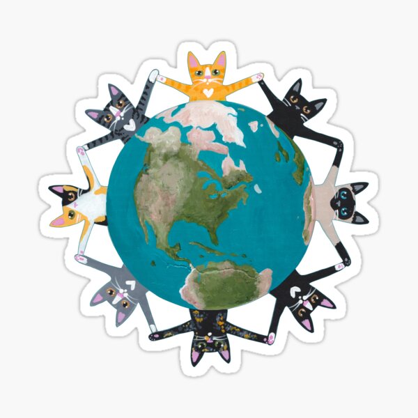 Item preview, Cats Earth Day designed and sold by KilkennyCat Art.