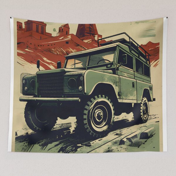 Item preview, 4x4 in the Mountains Soviet Design designed and sold by tommytyrer.