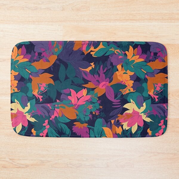 Artikelvorschau, Bold Blossoms: Ein zeitgenössisches Blumenmuster von Brandon Mably entworfen und verkauft von Retro Type.