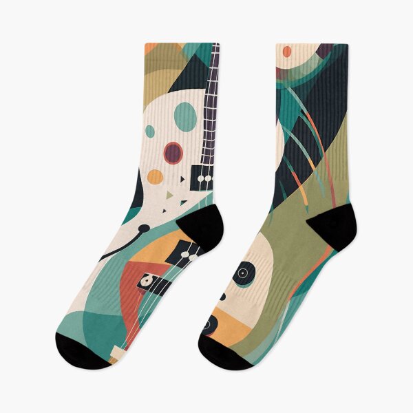 Item preview, Abstract Retro Guitar Illustration designed and sold by MetroEvents.