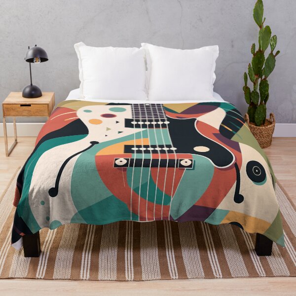 Item preview, Abstract Retro Guitar Illustration designed and sold by MetroEvents.