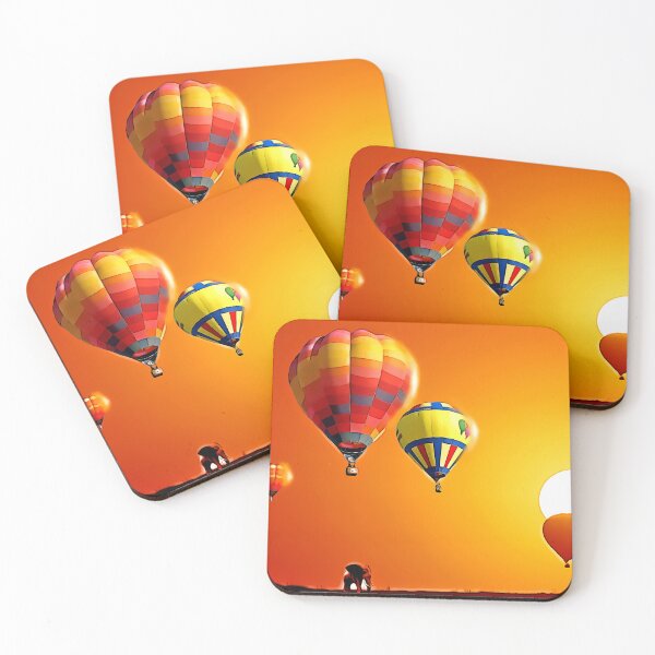 Item preview, Cartoon Hot Air Ballons Desert designed and sold by Daniel Janda.