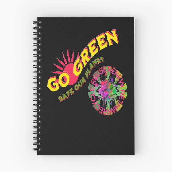 Artikelvorschau, Go Green Safe our Planet 3 Recycle Reuse Renew Rethink Crisis Environmental Activism Earth Day Lettering Design, Go Green Safe Our Planet Design inspiriert von der Natur entworfen und verkauft von Adri Barnard.
