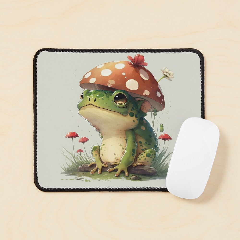 Mushroom frog god of the forest Art Board Print by Sunchildprints