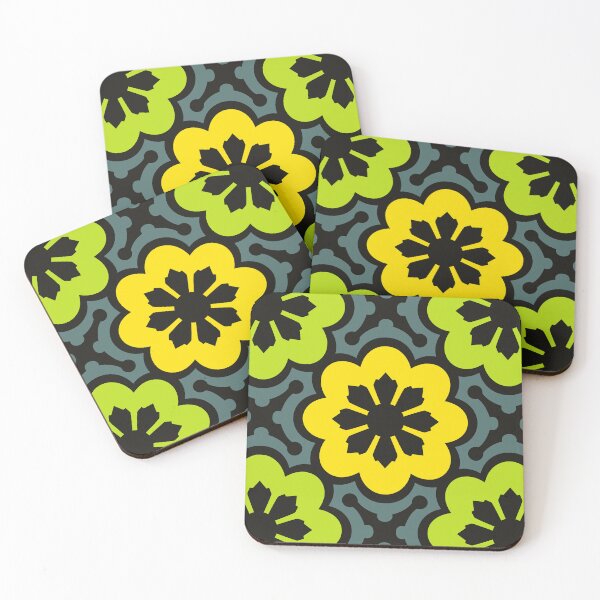 Item preview, Yellow and Green flower pattern - Seamless pattern designed and sold by Agni Designs.