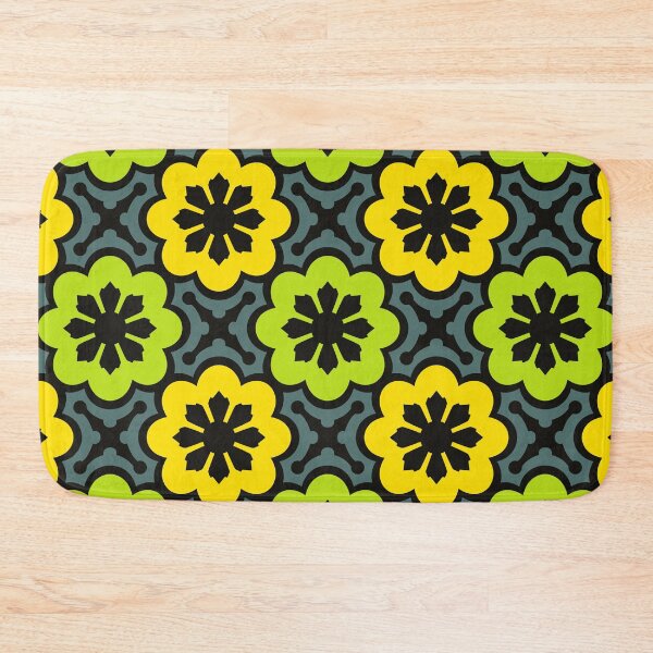 Item preview, Yellow and Green flower pattern - Seamless pattern designed and sold by Agni Designs.