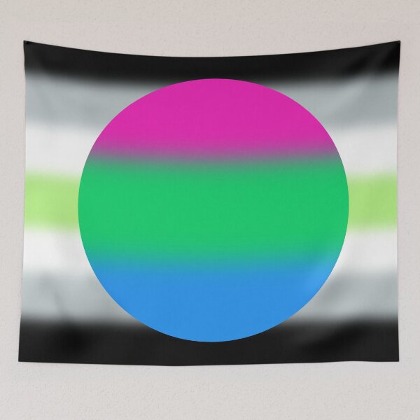 Aperçu de l'œuvre Gradient Agender Polysexual Rainbow Pride Flag créée et vendue par Sum-Thangs.
