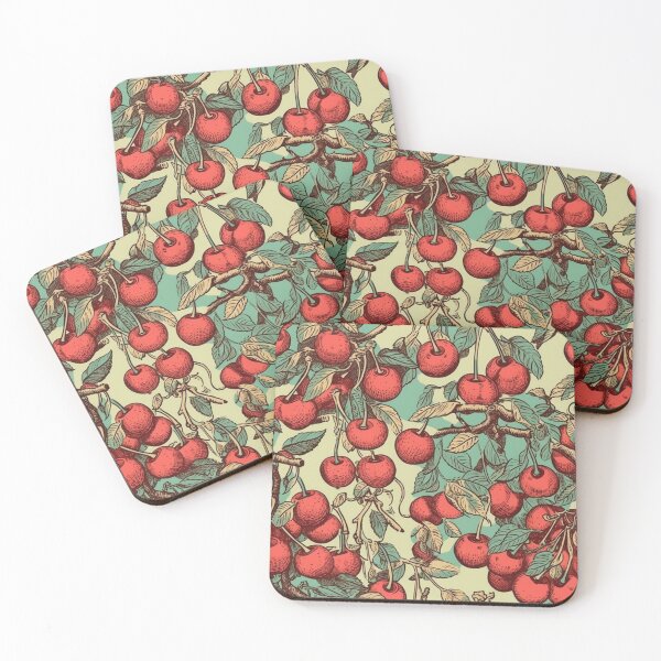 Aperçu de l'œuvre Cherries prints créée et vendue par Ernest Petitjean Créations.