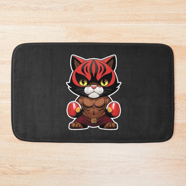 Item preview, Cat boxer in red gloves designed and sold by IrinaGuArt.