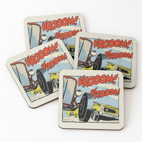 Item preview, vrooom vrooom car comic panel designed and sold by candc-retro.