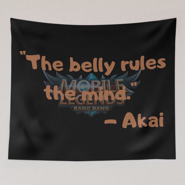 Item preview, Mobile Legends Bang Bang Akai The belly rules the mind. designed and sold by Kormix.