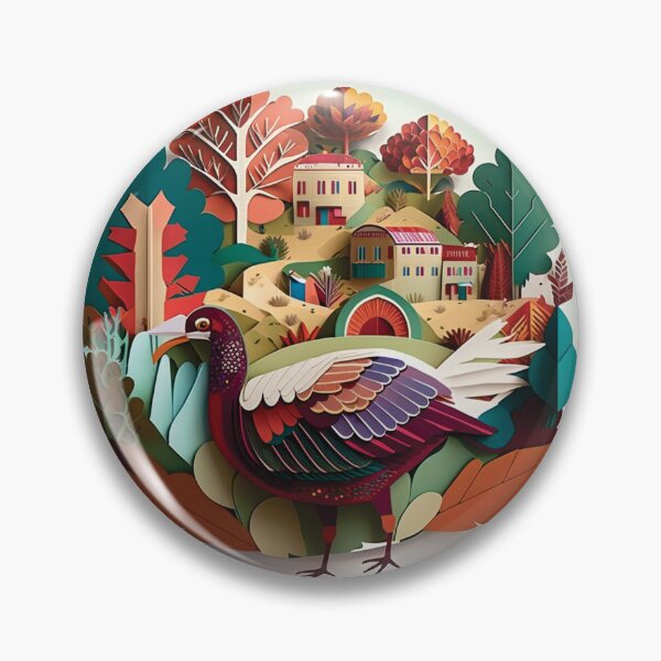 Item preview, turkey with beautiful scenery in the background designed and sold by artpapercuts.
