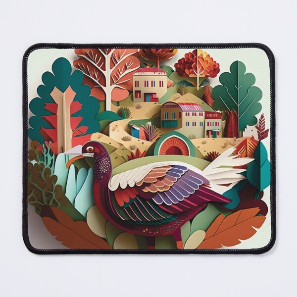 Item preview, turkey with beautiful scenery in the background designed and sold by artpapercuts.