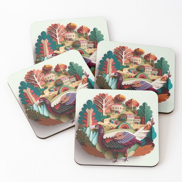 Item preview, turkey with beautiful scenery in the background designed and sold by artpapercuts.