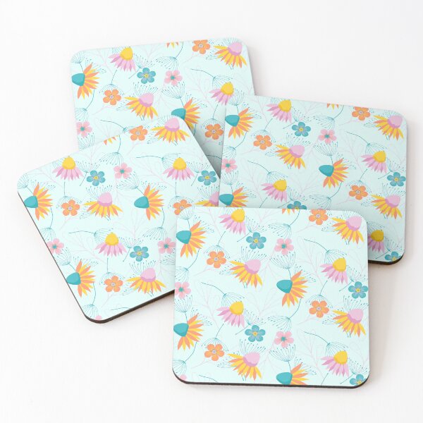Item preview, Flower frenzy flowers in bright colors designed and sold by EricaHarwig.