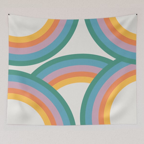 Item preview, Playful retro style rainbow design  designed and sold by BattaAnastasia.