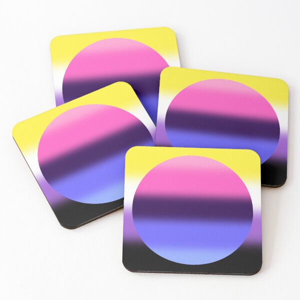Aperçu de l'œuvre Gradient Non-Binary Omnisexual Pride Flag créée et vendue par Sum-Thangs.