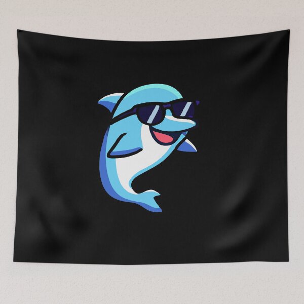 Item preview, dolphin wearing sunglasses designed and sold by Colorful Dreams.