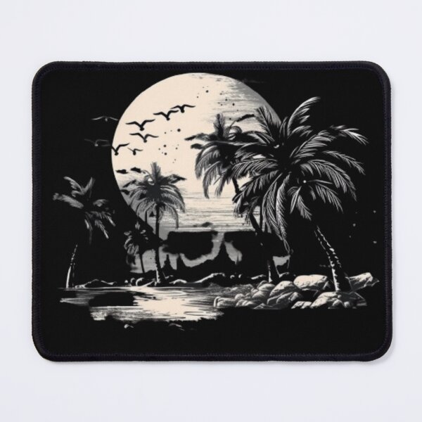 Item preview, palms and beach designed and sold by Ernest Petitjean Créations.